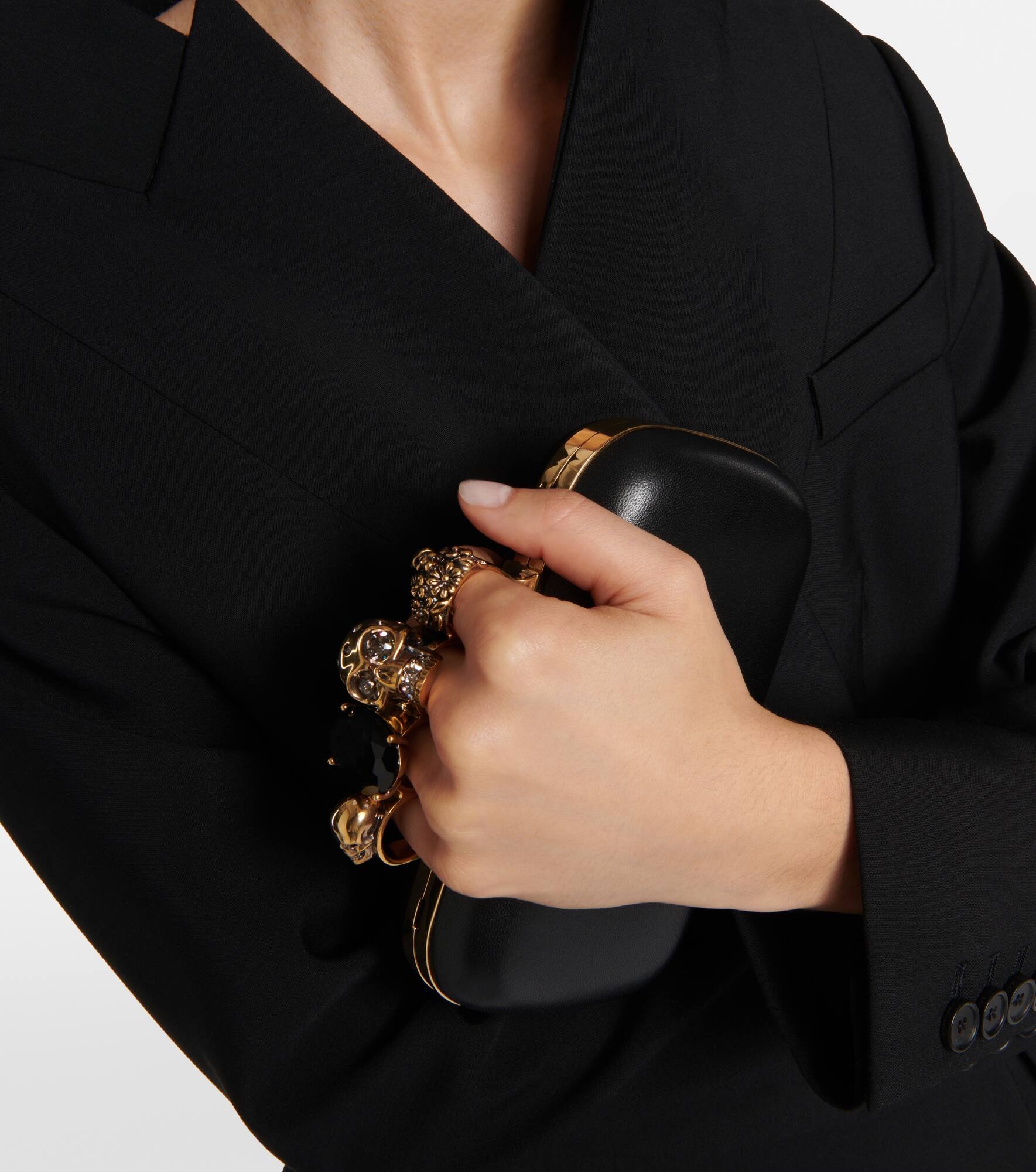 Knuckle leather clutch - 2
