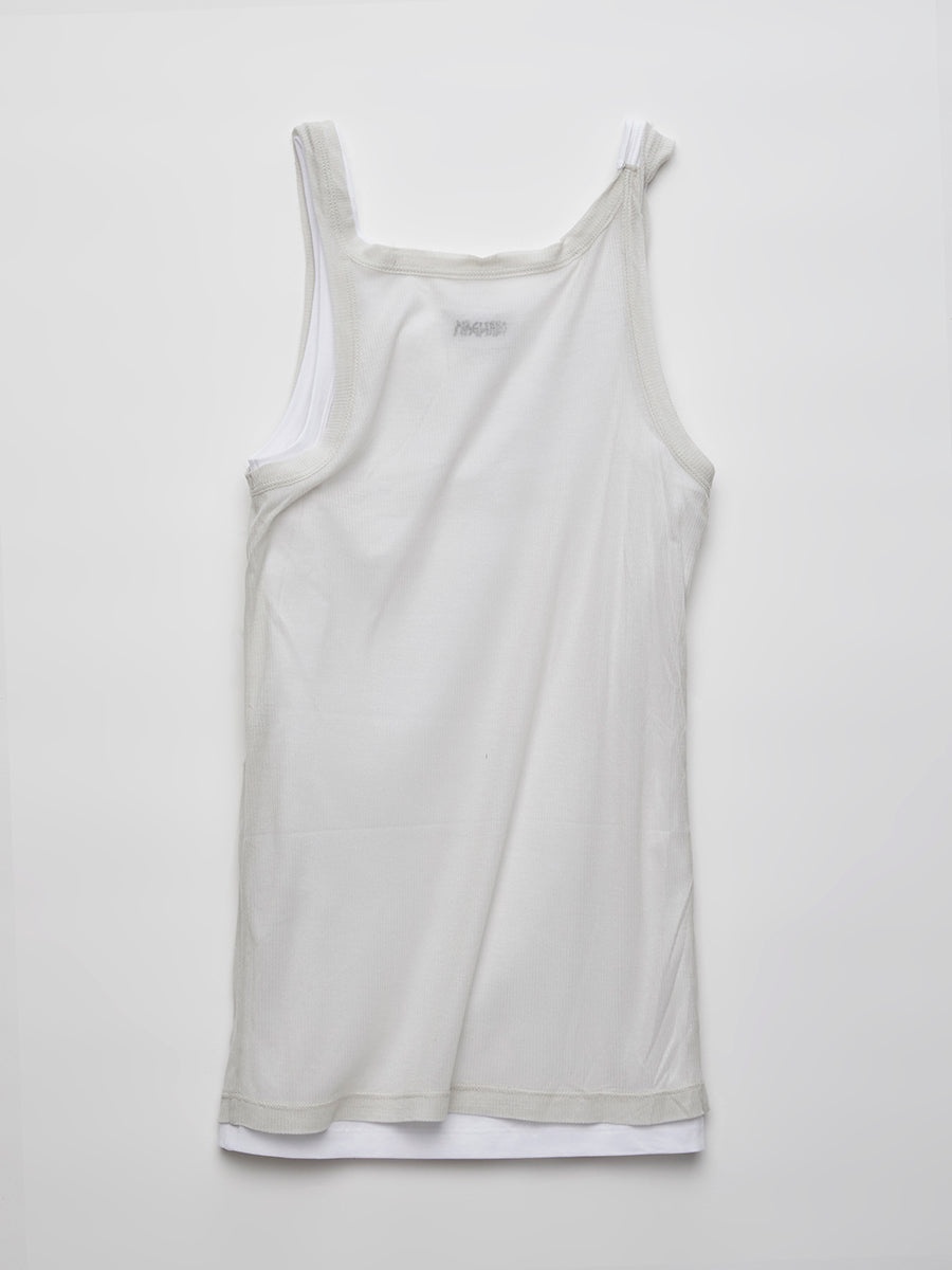 Twisted Tank Top Ghost White - 2