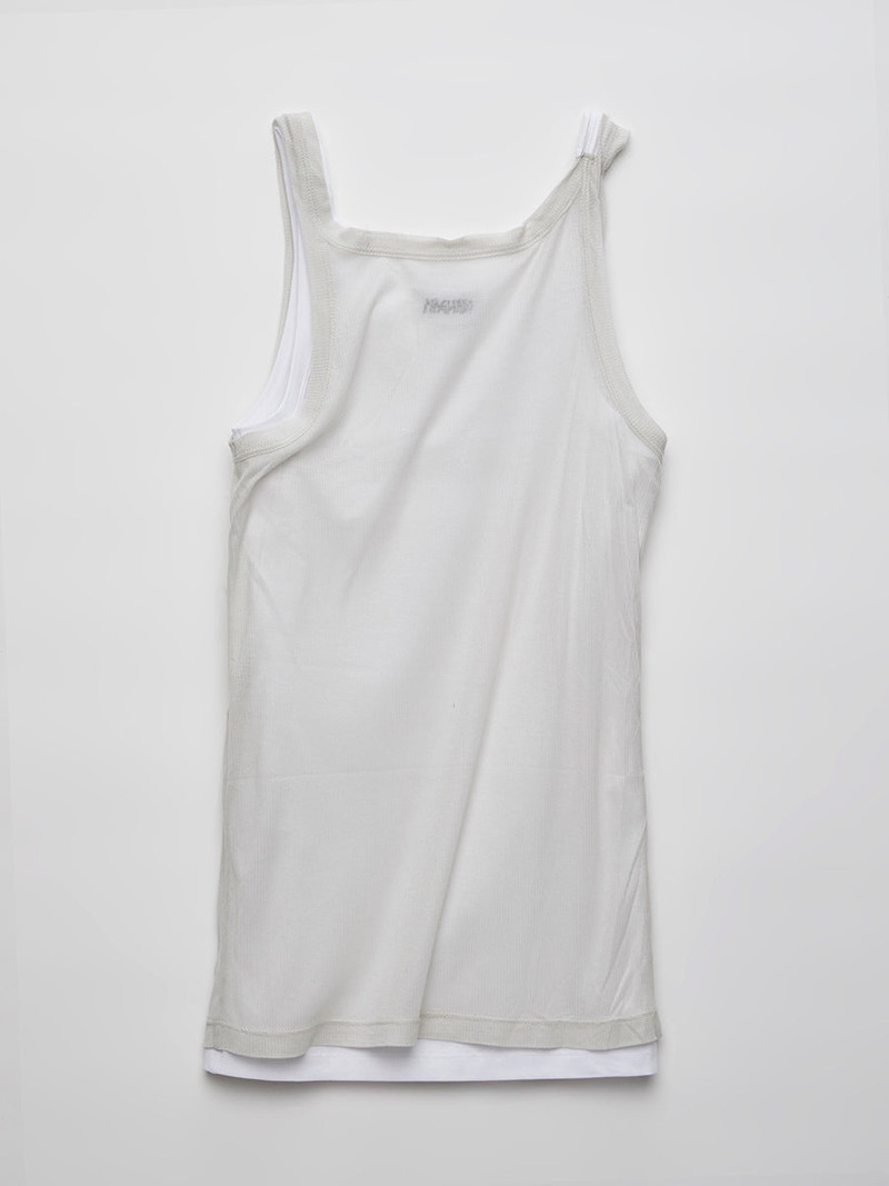MAGLIANO Twisted Tank Top Ghost White outlook