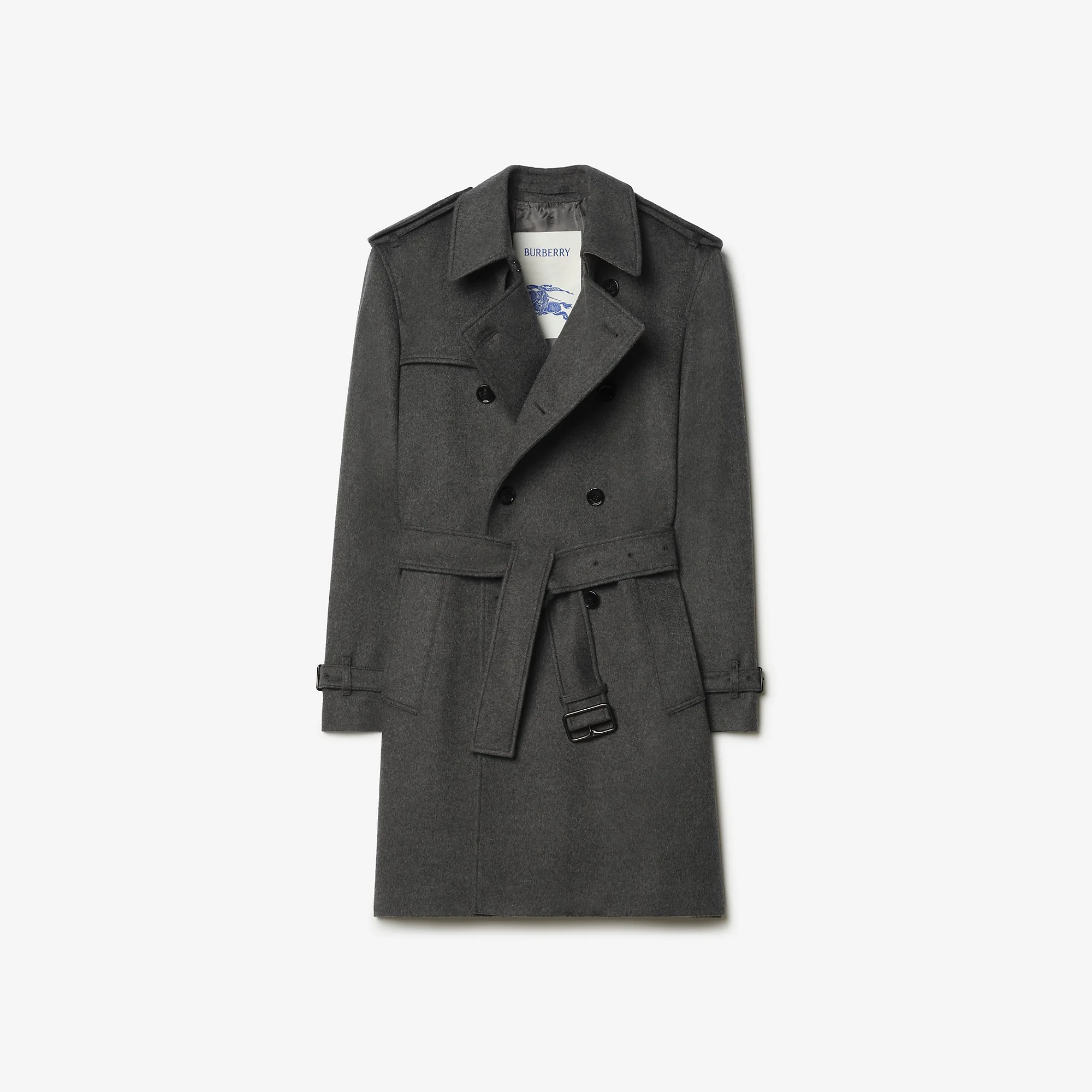 Mid-length Cashmere Hastings Trench Coat - 1