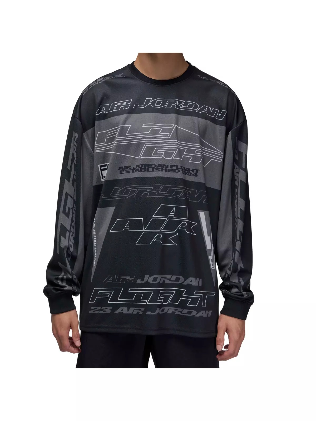 Men's MVP AOP Long-Sleeve Top -Black - 4