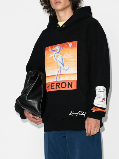 Heron Preston x Kenny Scharf logo-print hoodie outlook