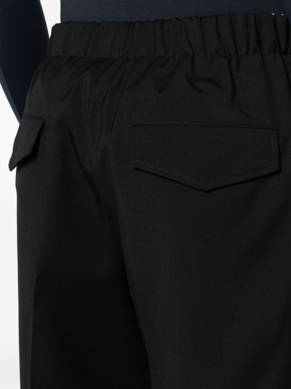 high-waist virgin wool tapered trousers - 5