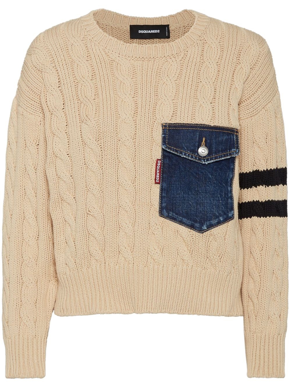cable-knit jumper - 1