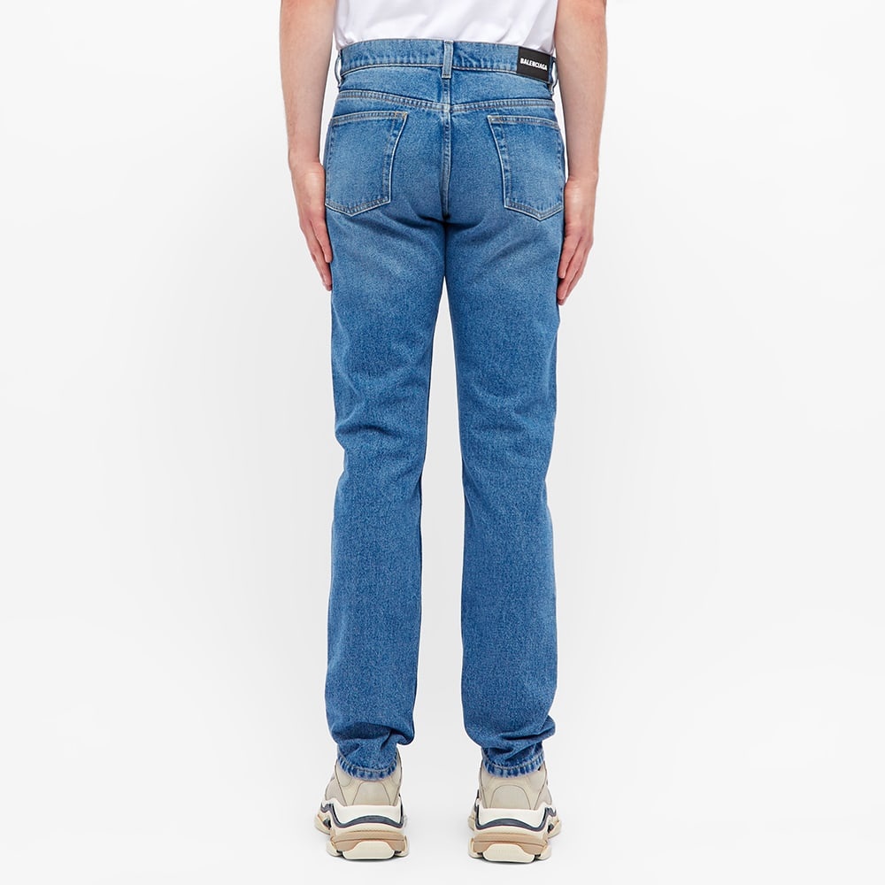 Balenciaga Narrow Leg Denim Jean - 6