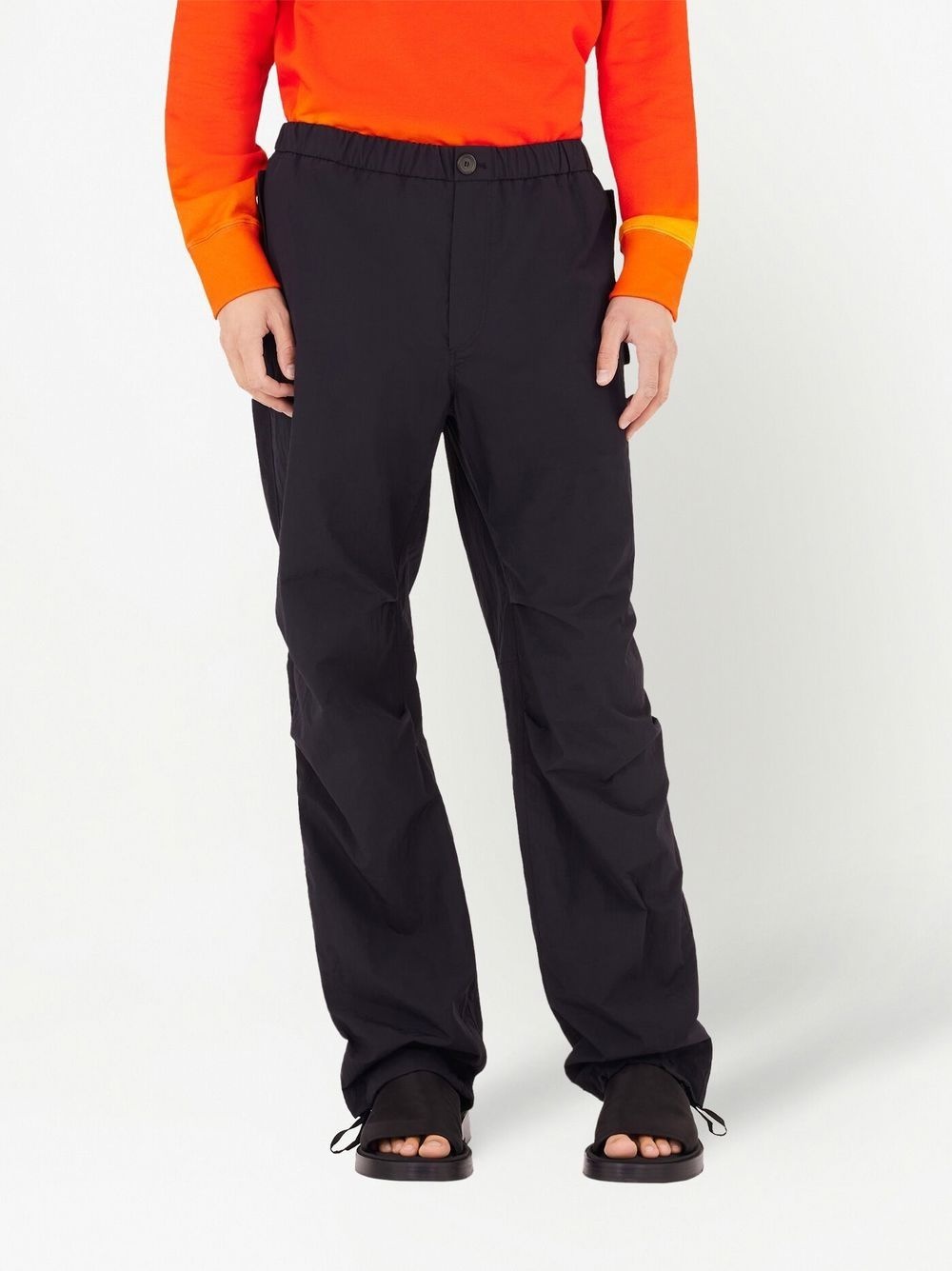 logo-plaque straight-leg trousers - 3