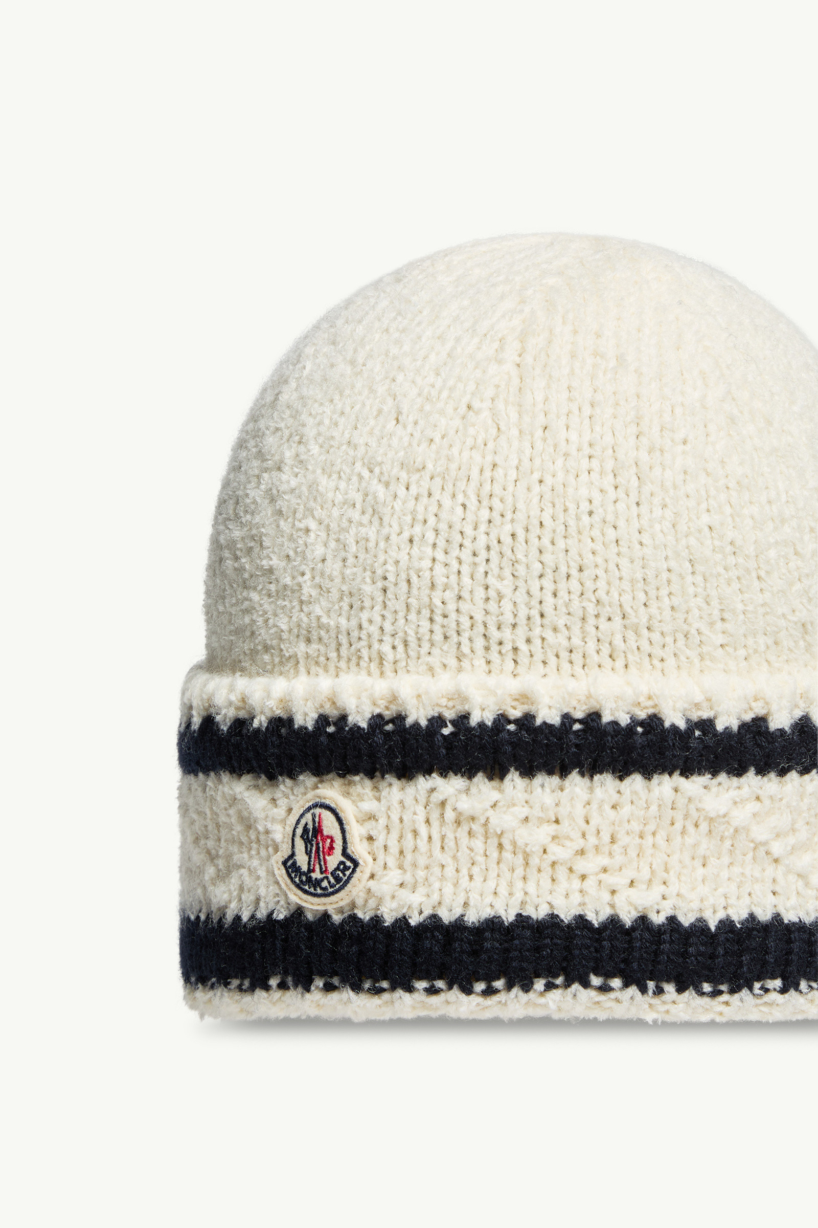 Striped Wool & Cotton Blend Beanie - 3
