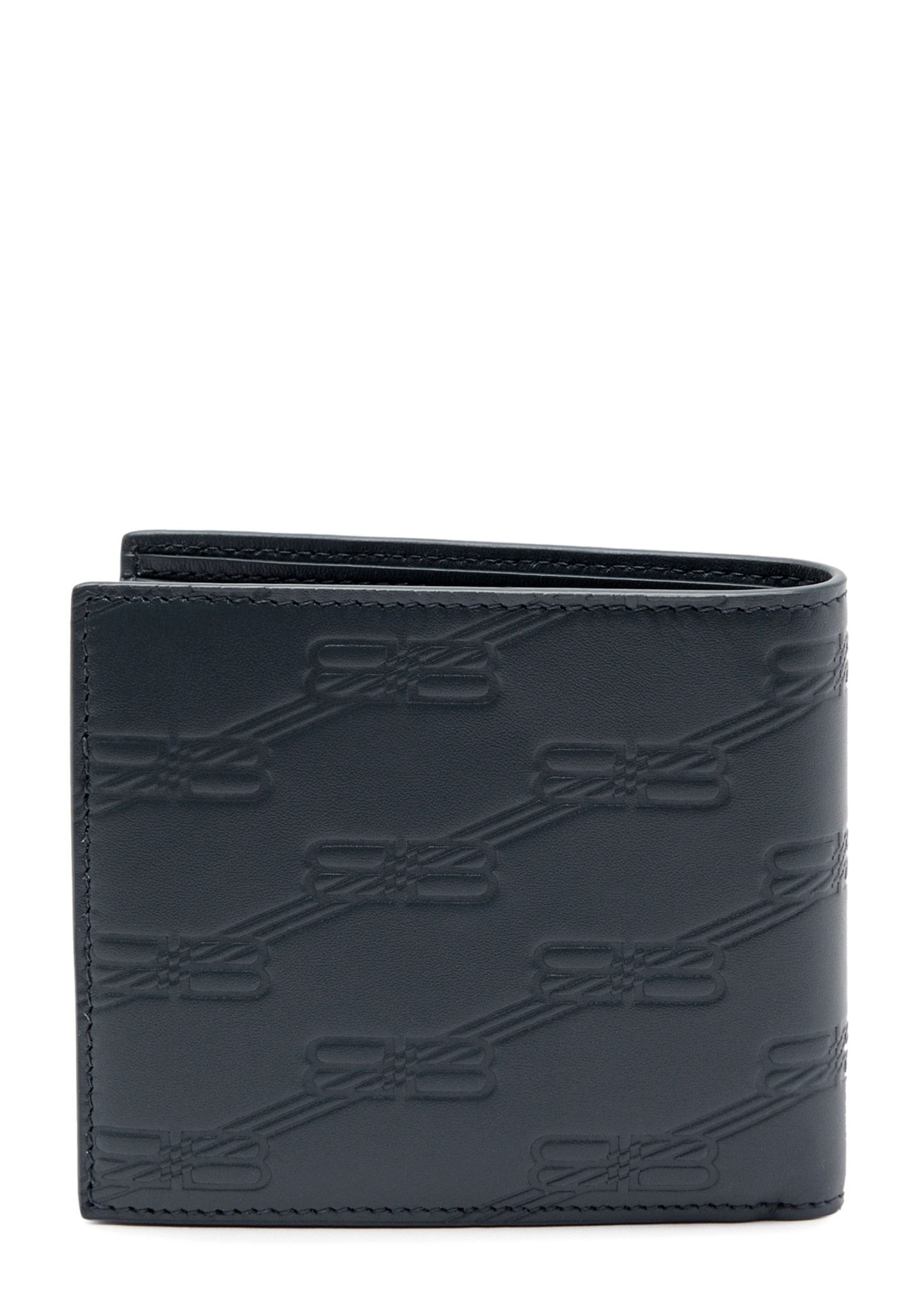 Logo-debossed leather wallet - 2