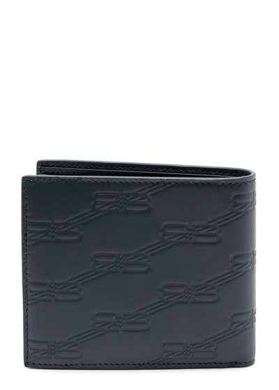 BALENCIAGA Logo-debossed leather wallet outlook