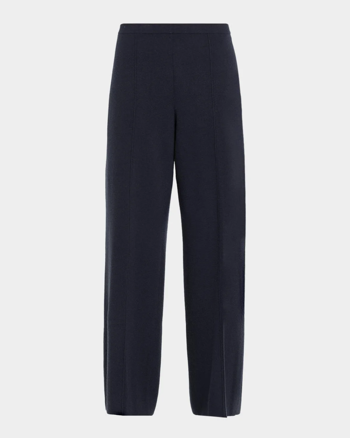 Cashmere Double-Knit Pull-On Pants - 1