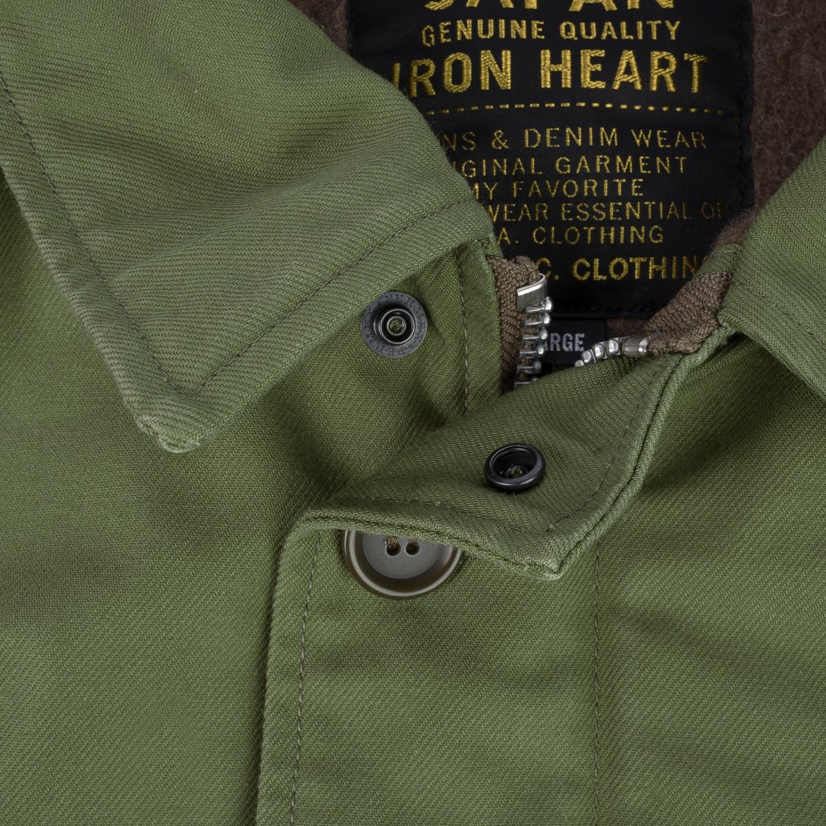 IHM-39-OLV Military Serge A2 Deck Jacket - Olive - 10