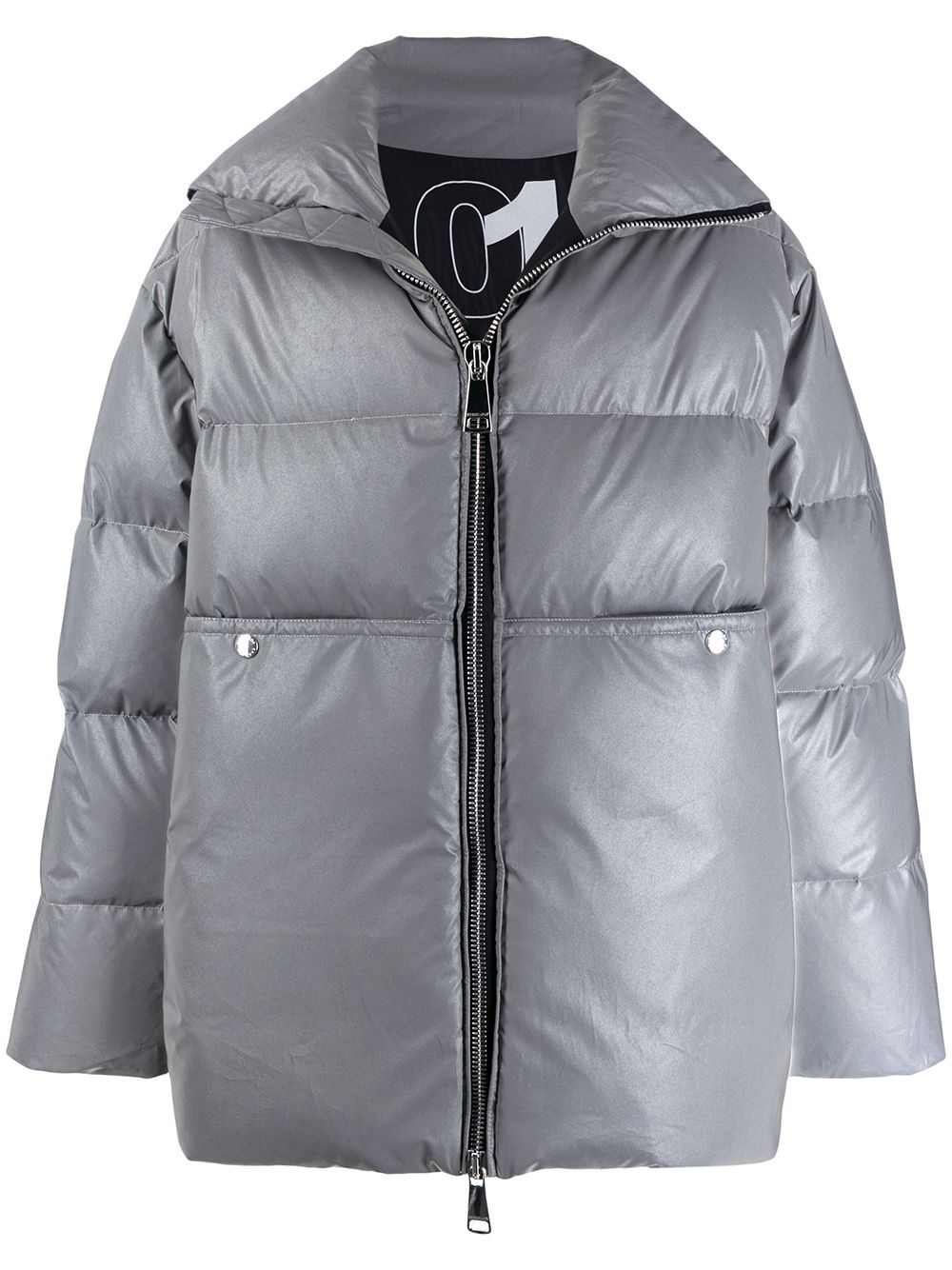 loose-fit padded coat - 1