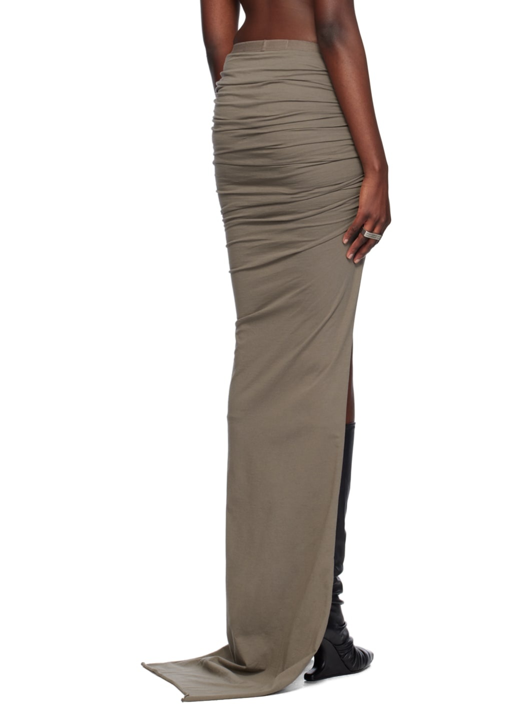 Gray Edfu Maxi Skirt - 3