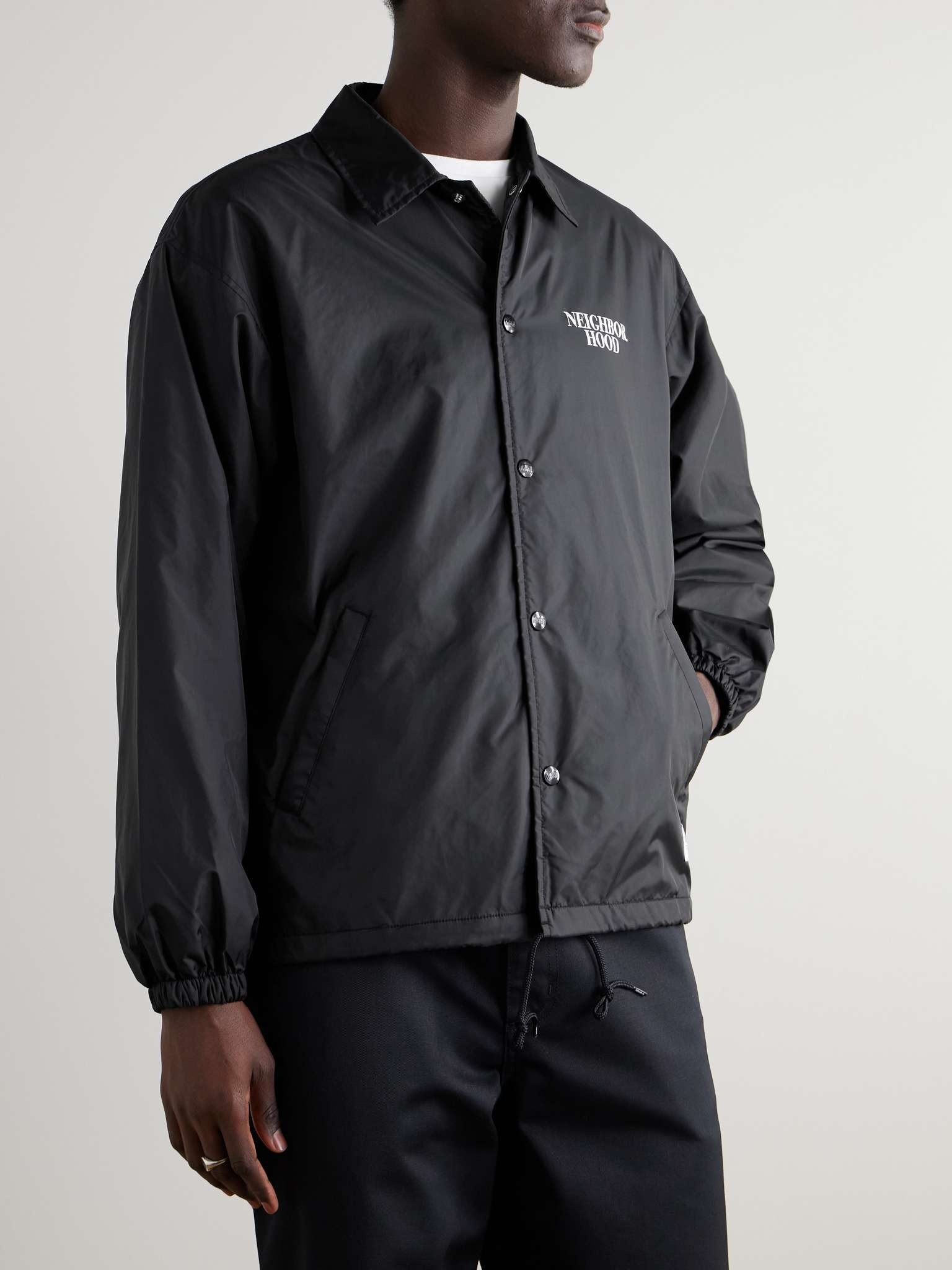 Logo-Print Nylon Jacket - 4