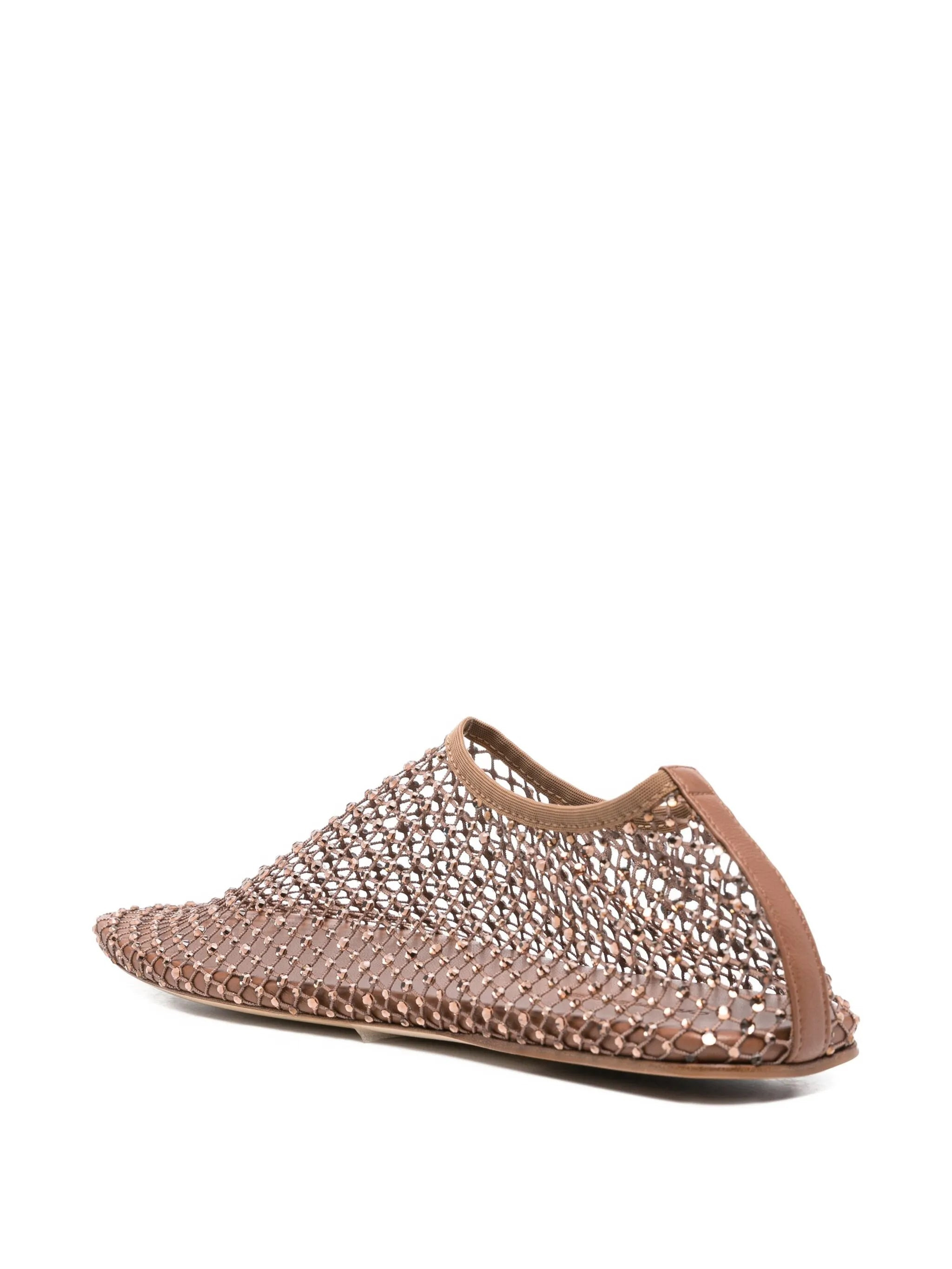 crystal-embellished ballet flats - 3