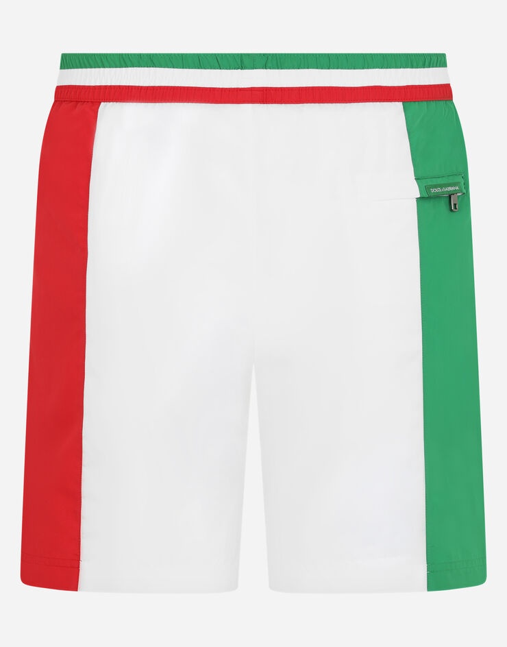 Mid-length swim trunks with Italy DG logo - 3