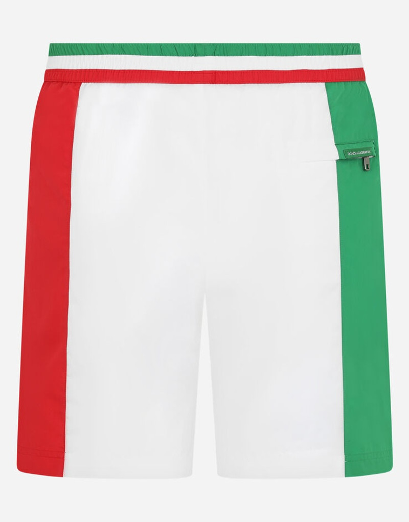 Mid-length swim trunks with Italy DG logo 3