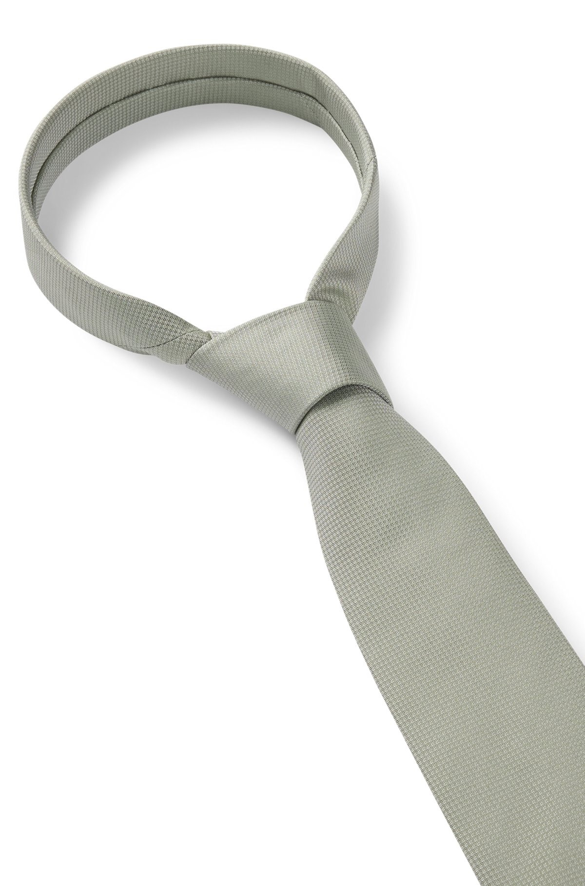 MICRO-PATTERN JACQUARD TIE WITH SILK - 6