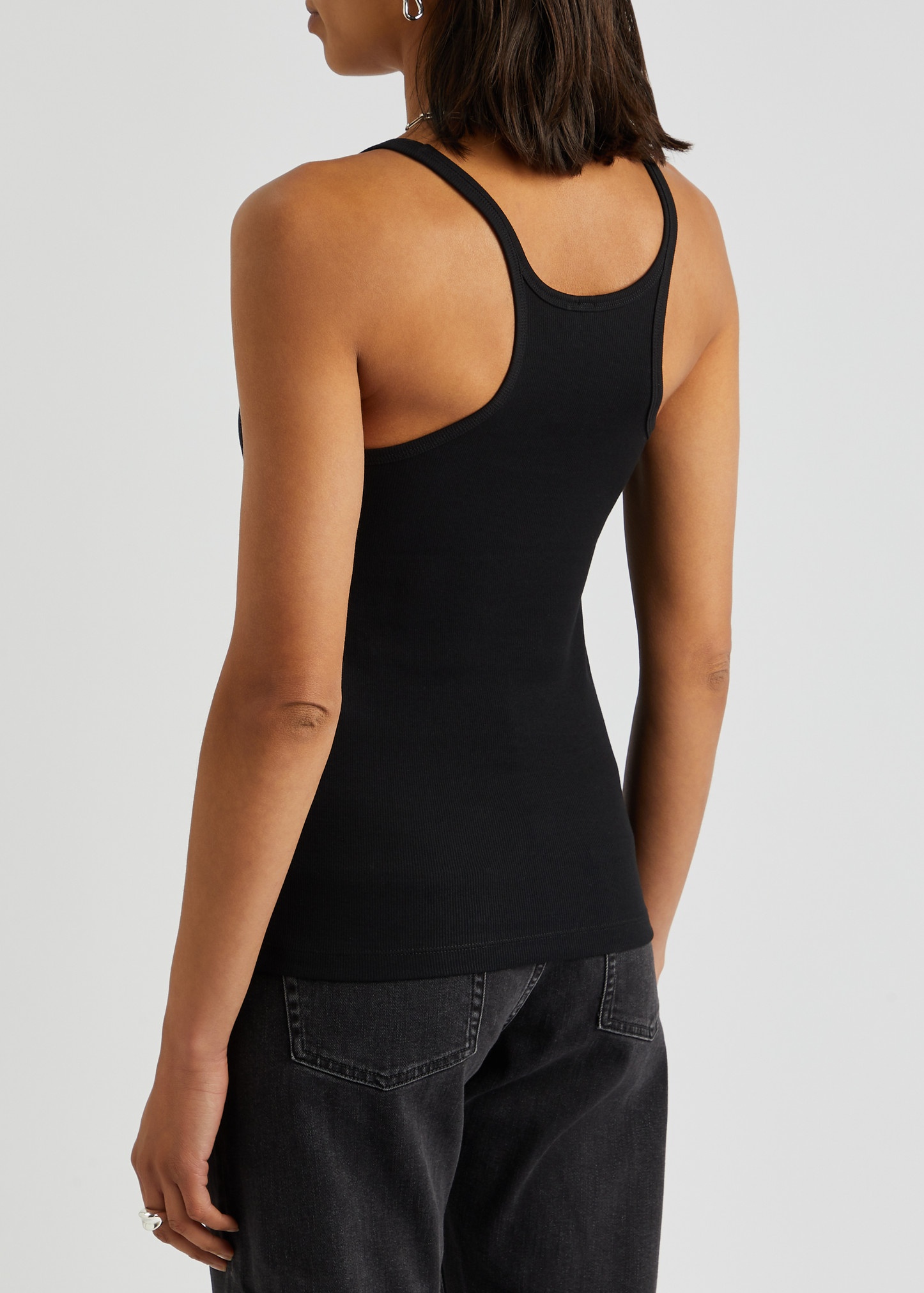 Ribbed stretch-cotton tank - 3