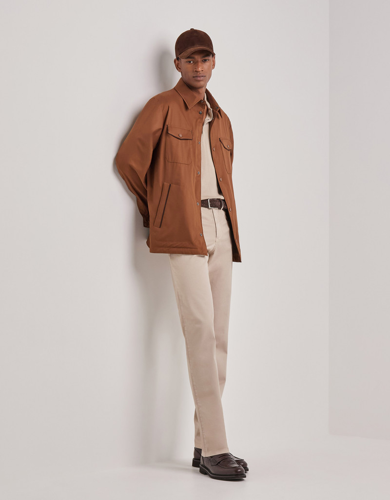 Canali DUNE REGULAR FIT FIVE POCKET PANTS, MADE FROM COTTON MICROTWILL outlook