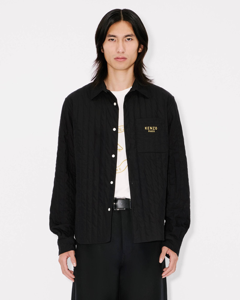 'Lunar New Year' genderless quilted padded overshirt in cotton poplin 8