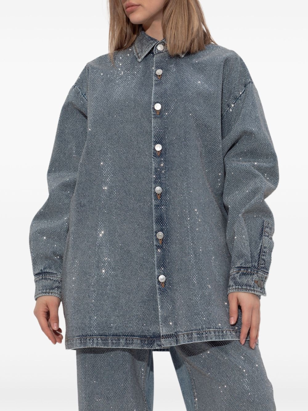 rhinestone-embellished shirt - 3