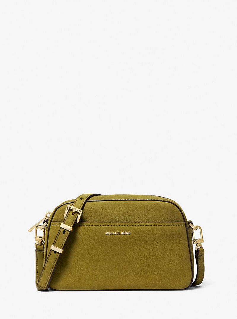 Jet Set Small Nubuck Camera Crossbody Bag 1