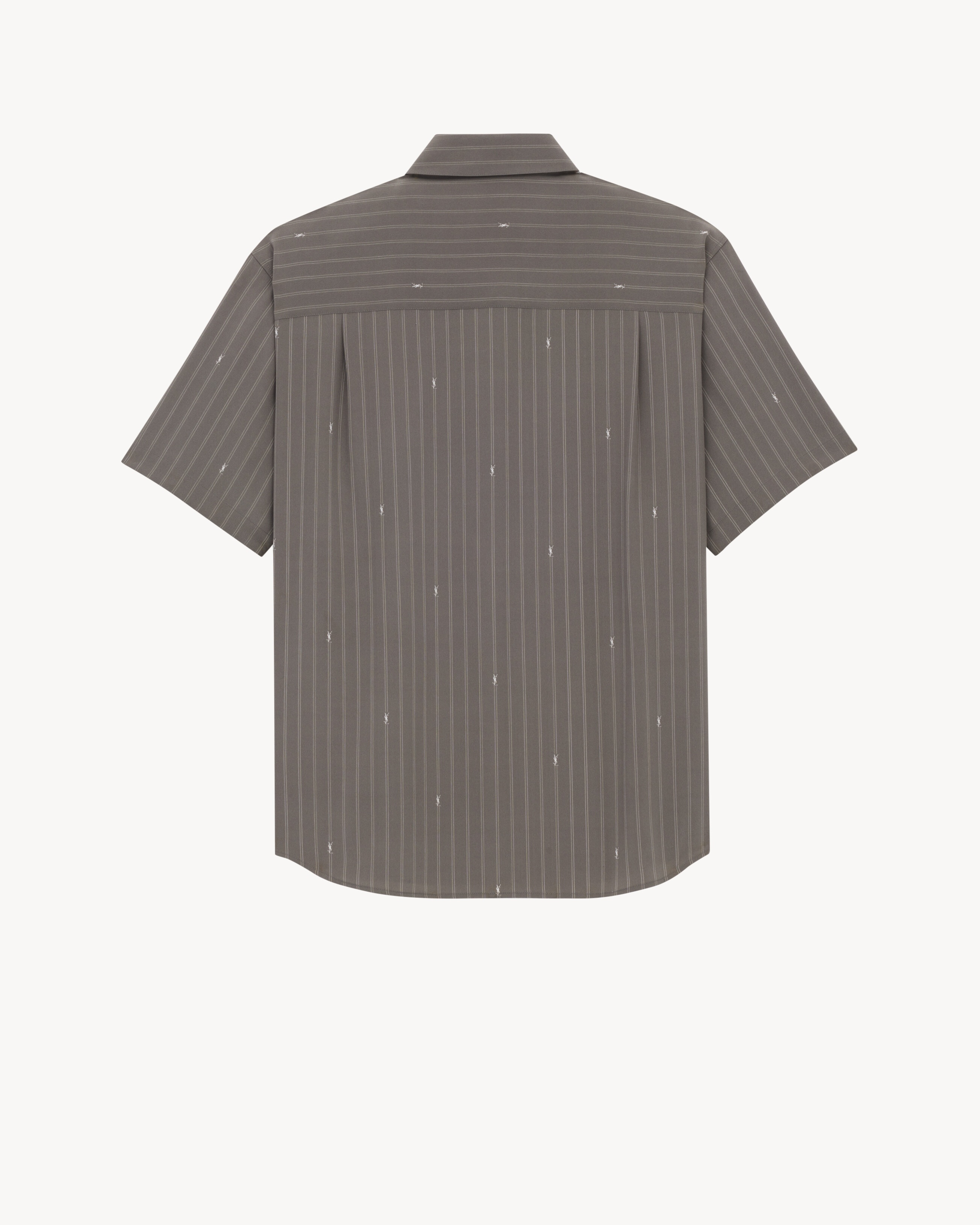 SHIRT IN CASSANDRE STRIPE SILK CREPE DE CHINE - 2