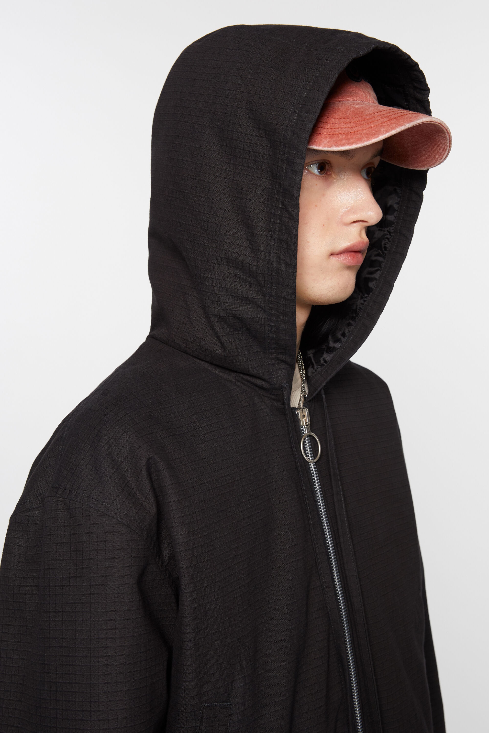 Ripstop padded jacket - Black - 5