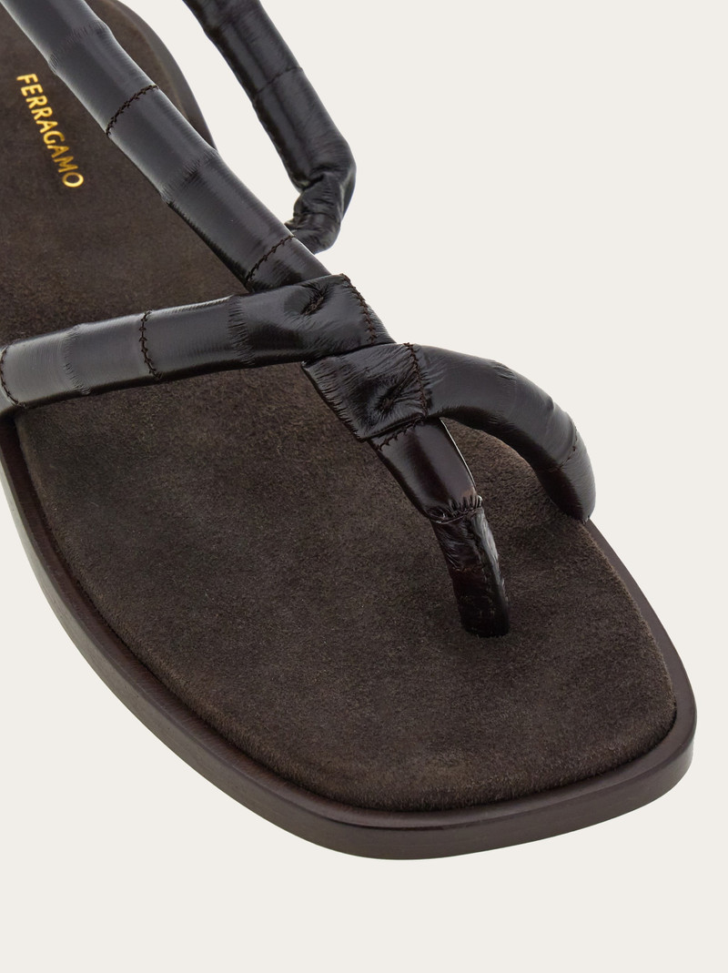 Flat strappy sandal 6