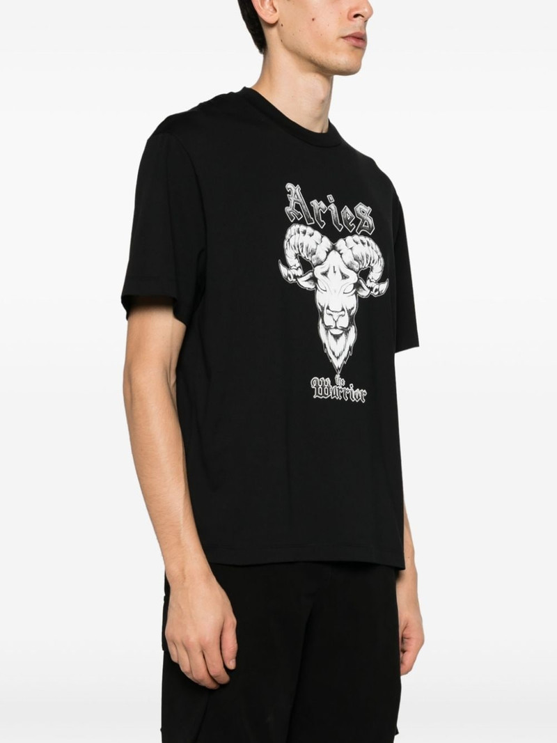 Aries graphic-print cotton T-shirt 3