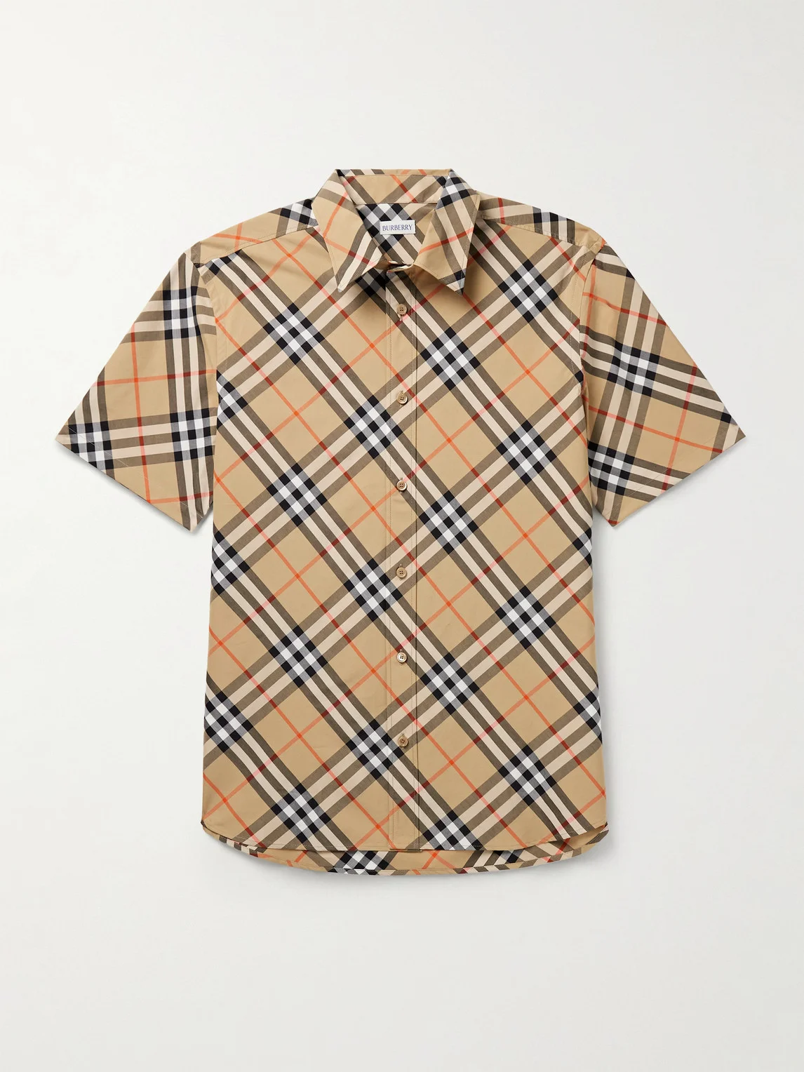 Checked Cotton-Poplin Shirt - 1