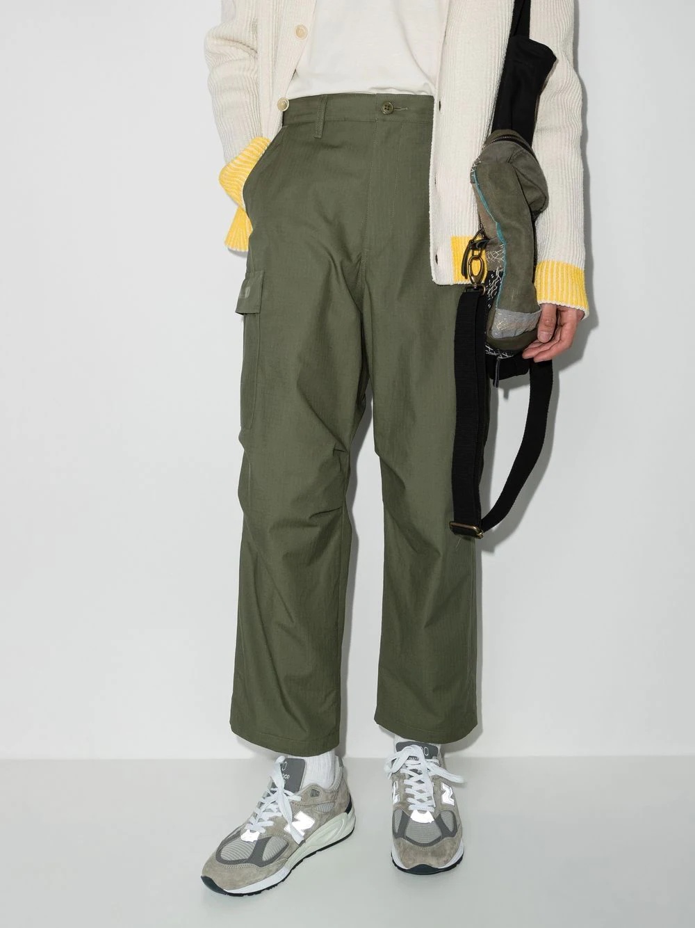 straight-leg cargo trousers - 2