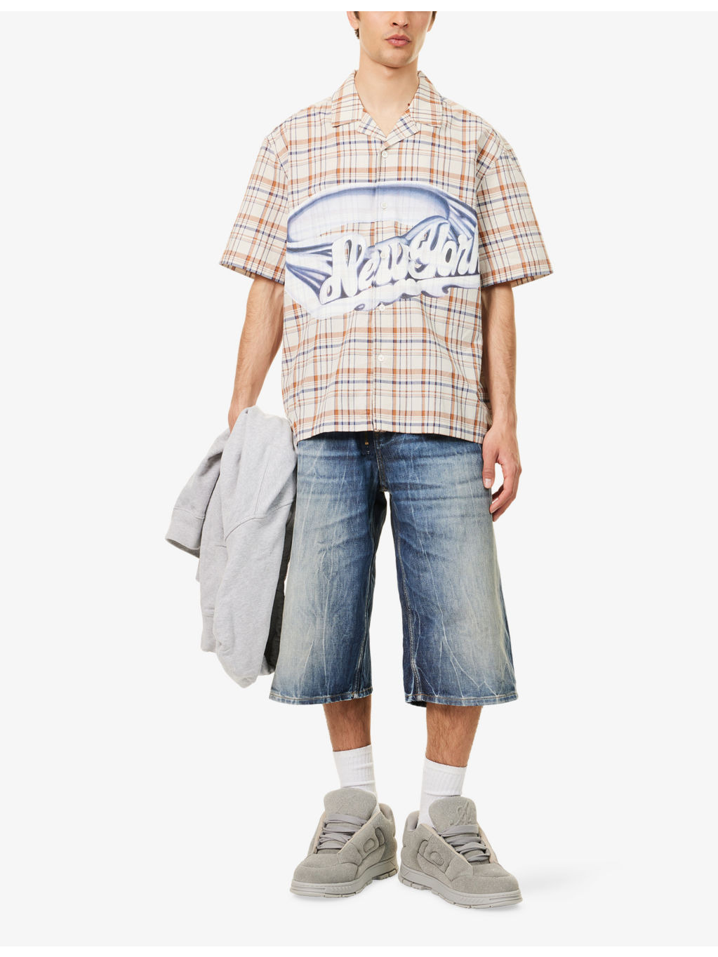 Check-Print Camp-Collar Cotton-Poplin Shirt - 2