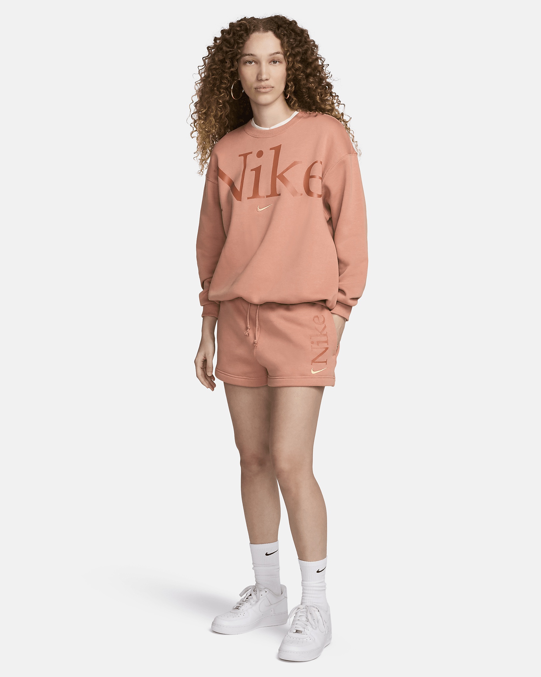 Women's Nike Sportswear Phoenix Fleece Loose High-Waisted 2" Logo Shorts - 8