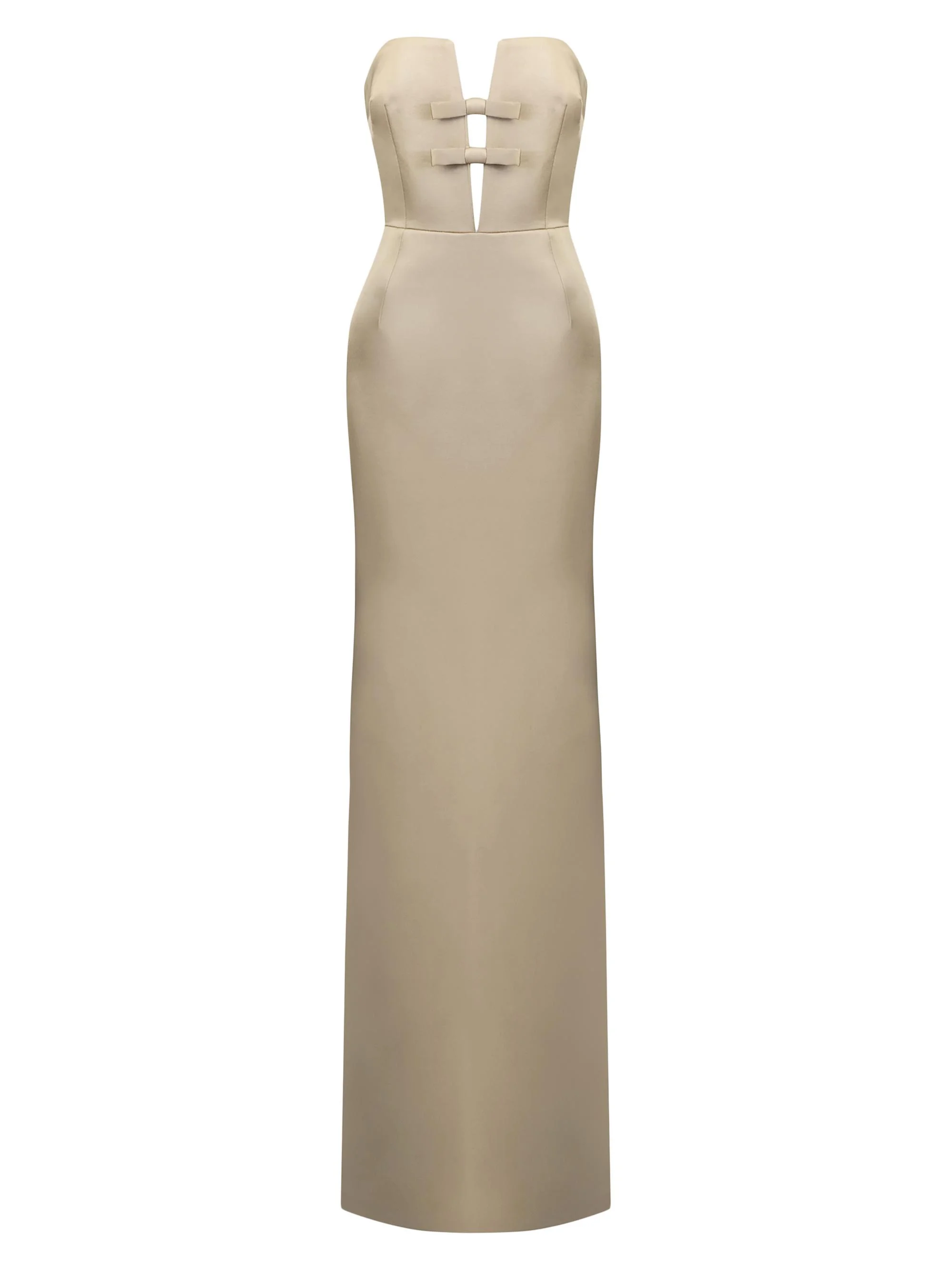 Women's Noa Strapless Column Gown - Ivory Eurphoria - 1