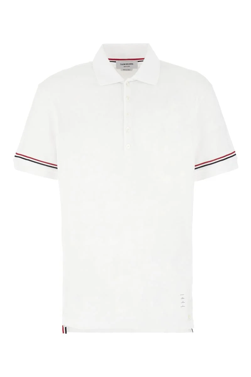 Thom Browne Polo Shirt With Rwb Logo - 1