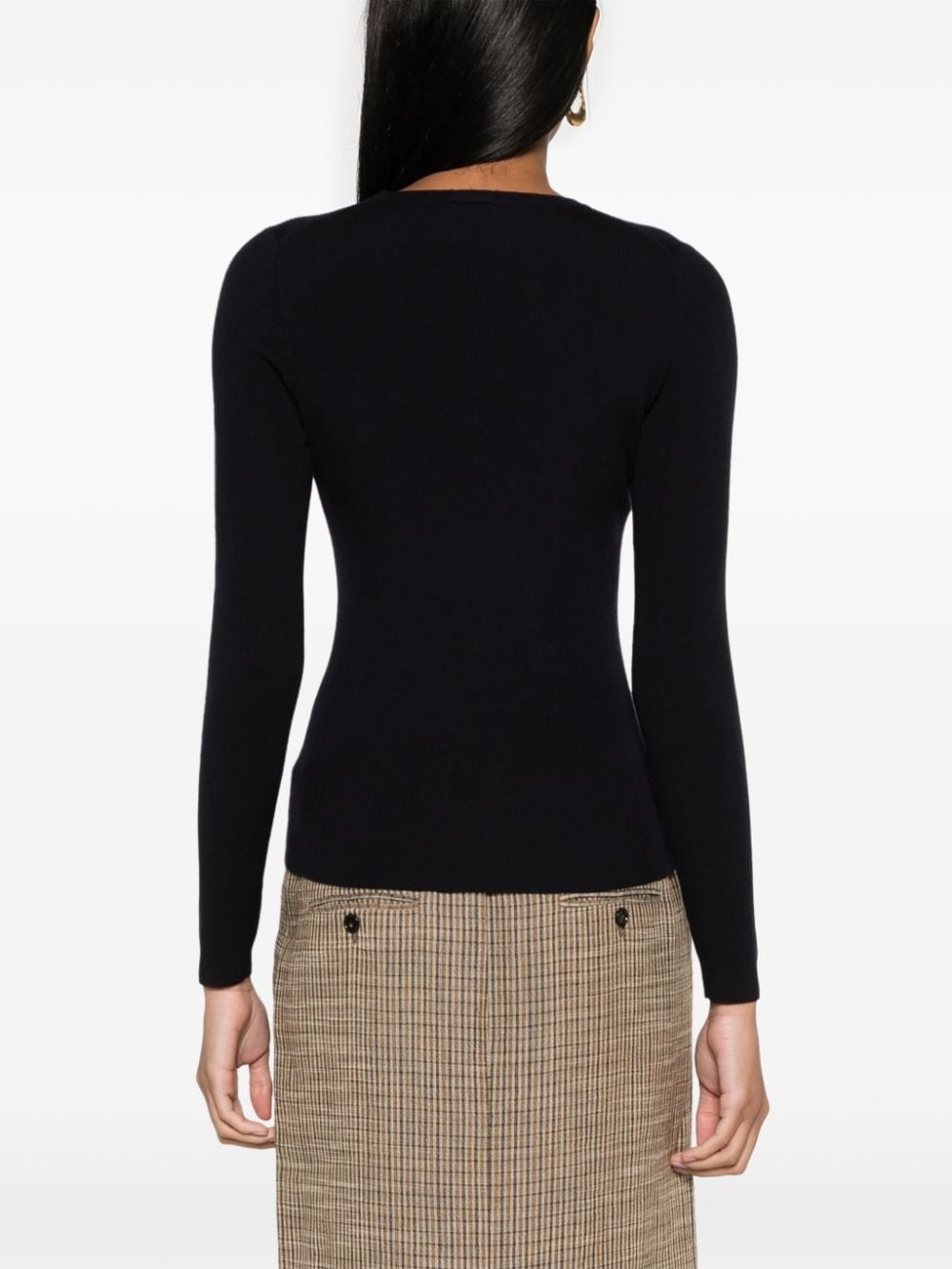 boat-neck wool jumper - 4