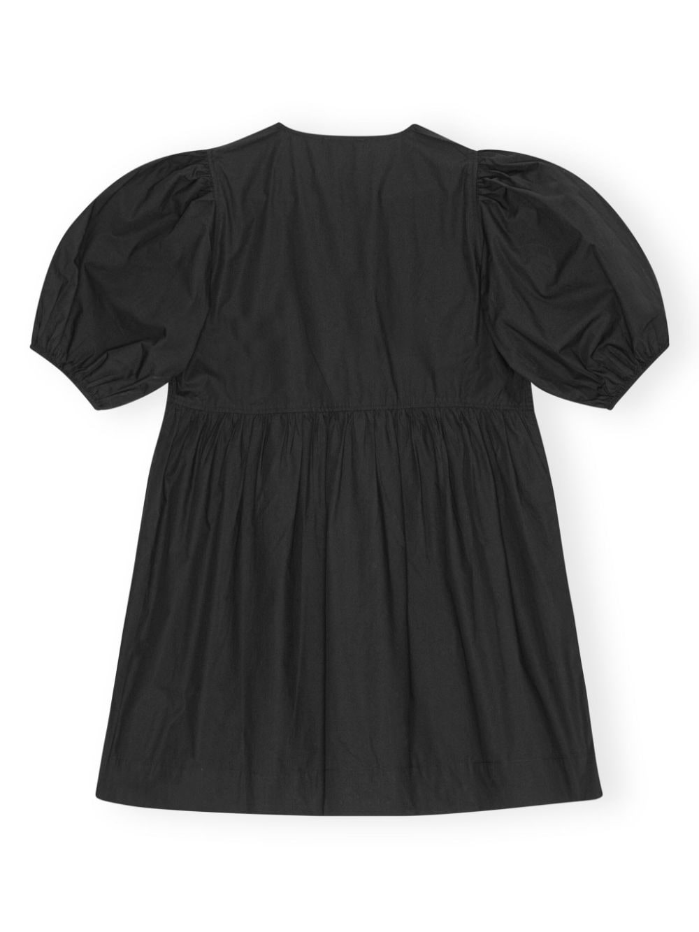 Cotton Poplin Tie String Mini Dress - 6