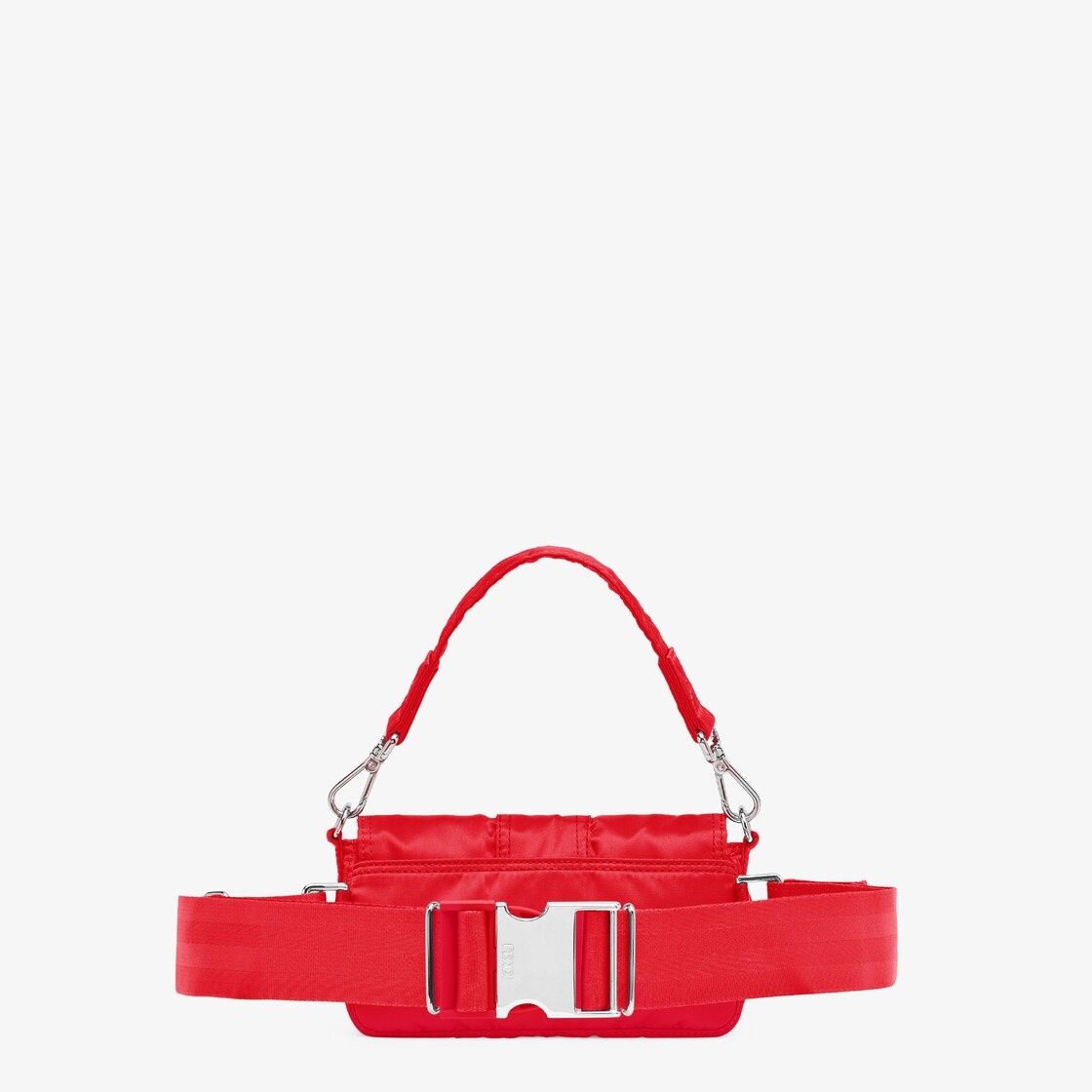 Baguette mini mobile phone pouch made of strong, high performance red Porter® nylon with square flap - 3