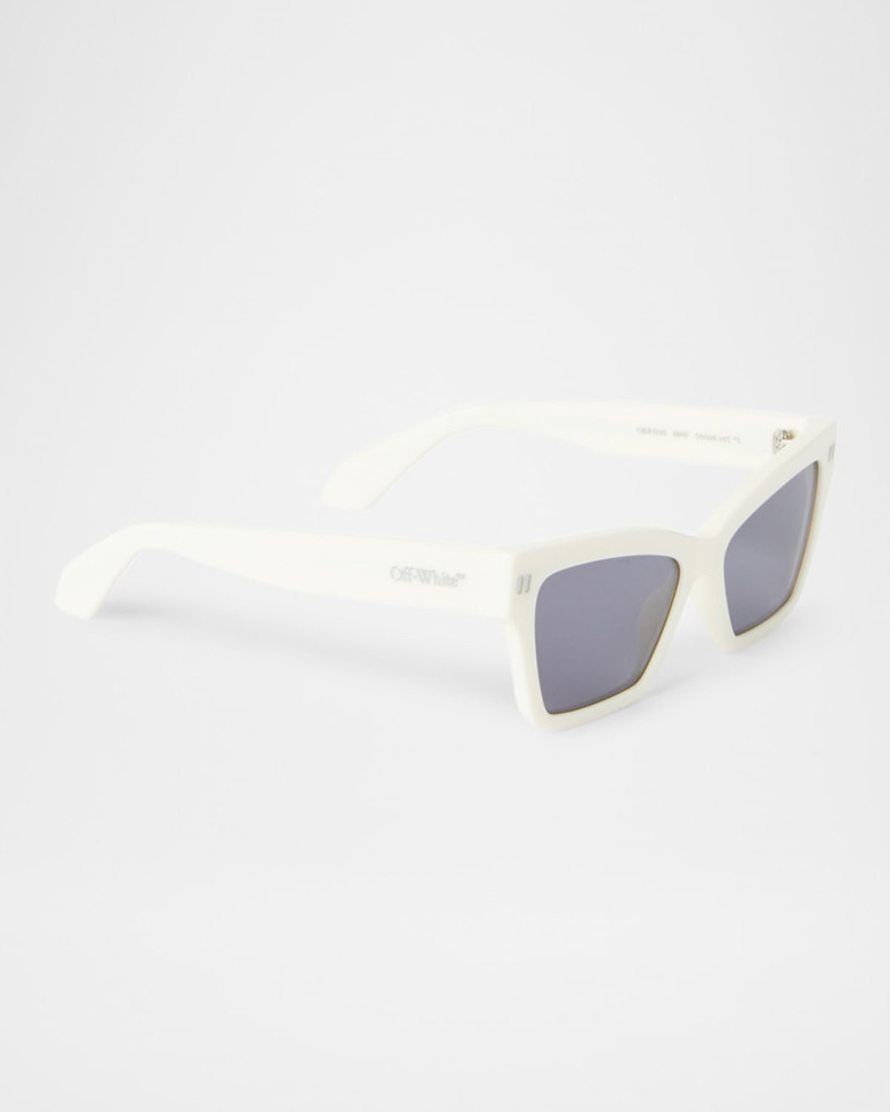 Off-White Cincinnati Logo-Print Cat-Eye Sunglasses outlook