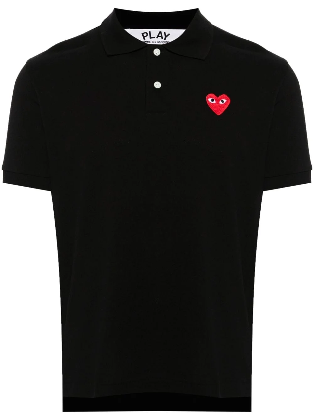 heart-patch piqué polo shirt - 1
