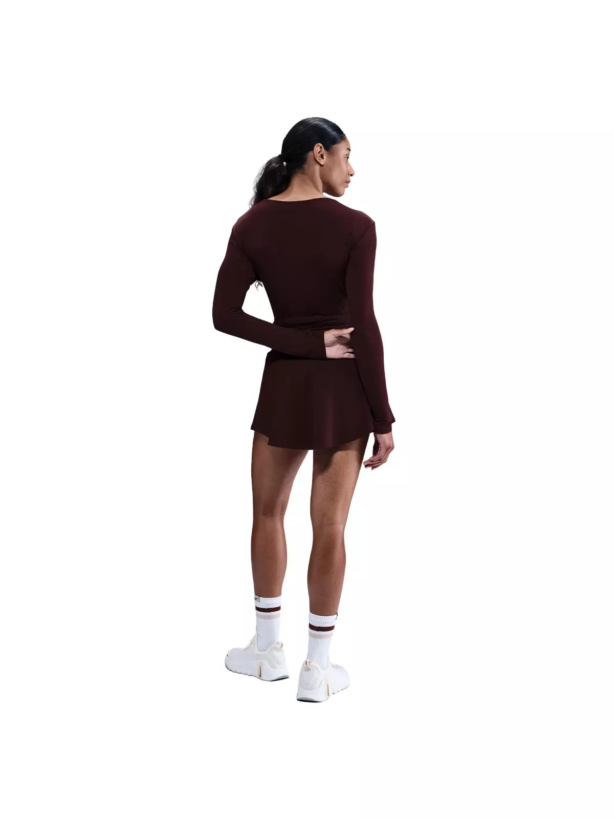 Women's One Relaxed Dri-FIT Top -Burgundy - 5