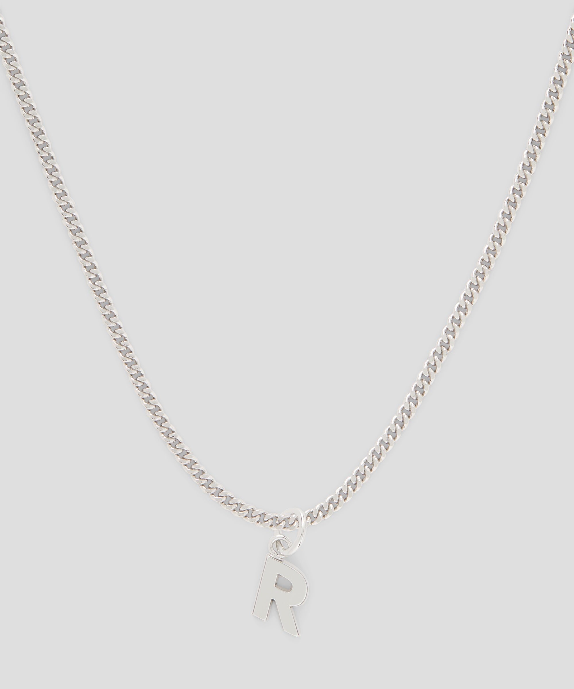 Brass letter R charm - 2