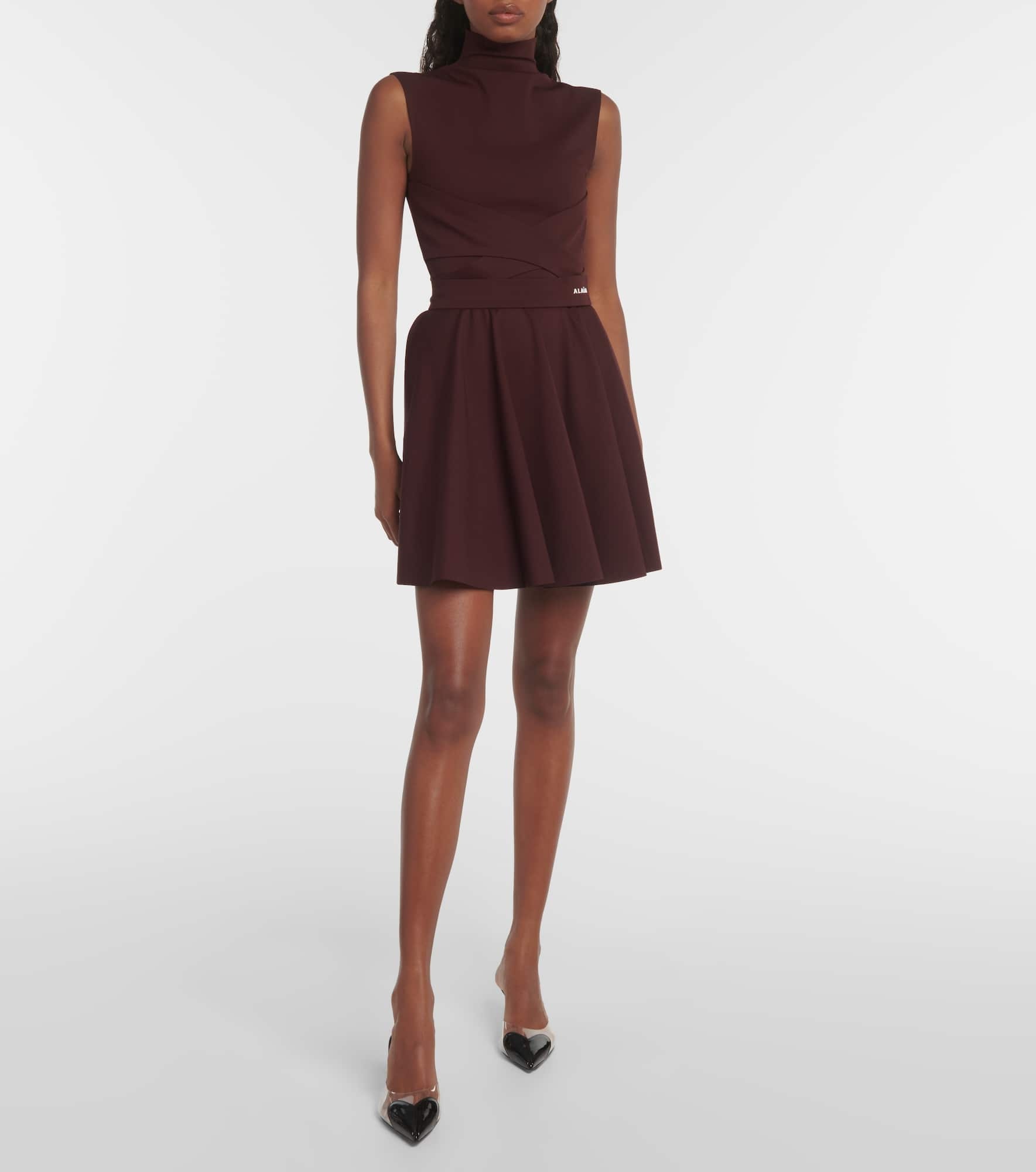 Mockneck jersey dress - 2