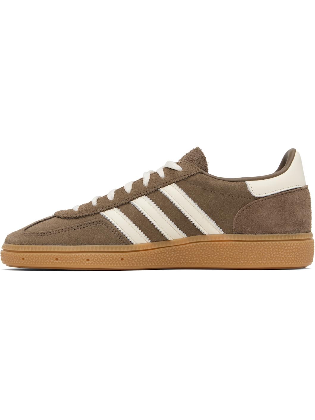 Taupe & White Handball Spezial Sneakers - 3