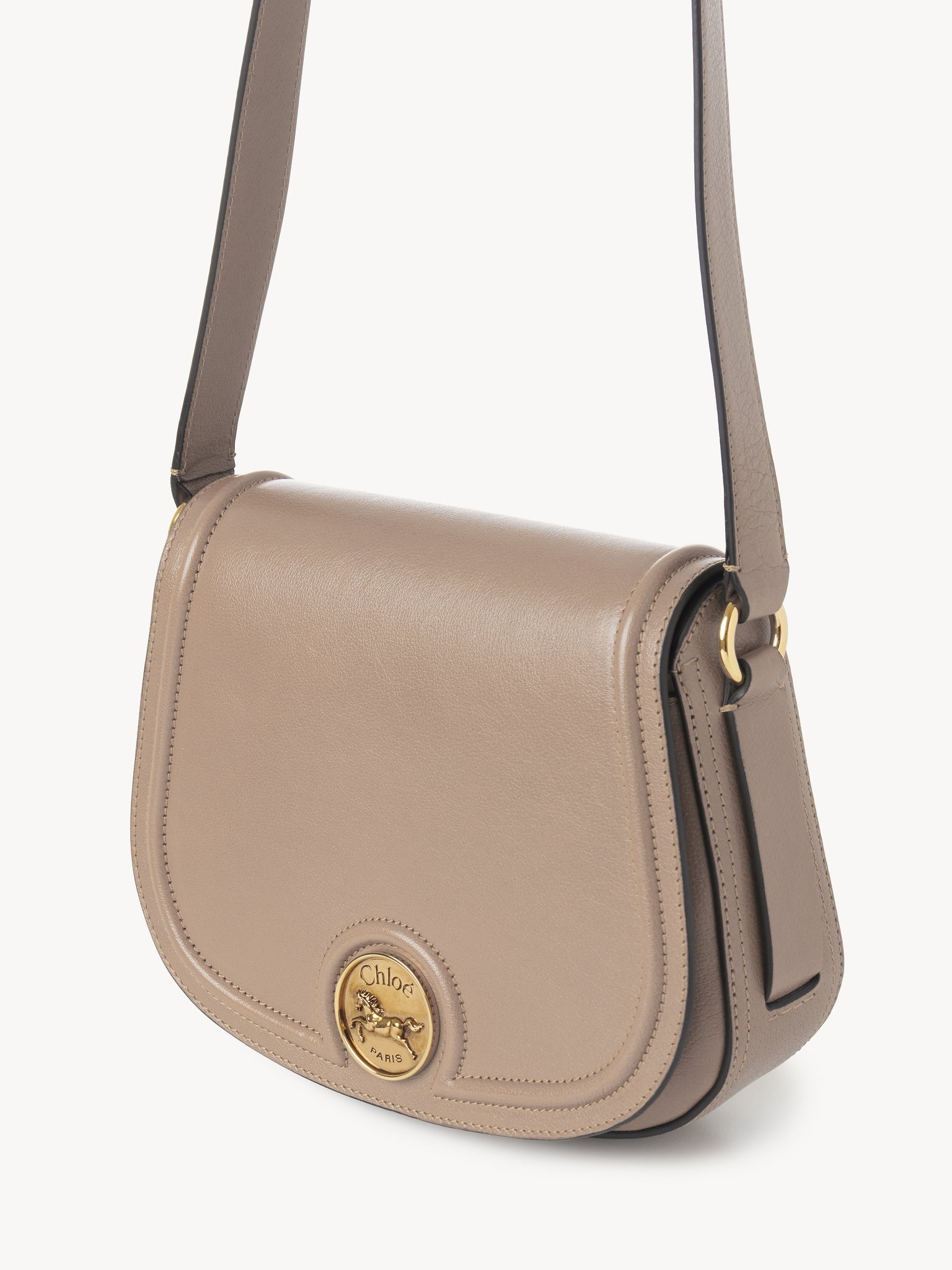HORSE MEDAL SADDLE BAG IN GRAINED LEATHER - 2