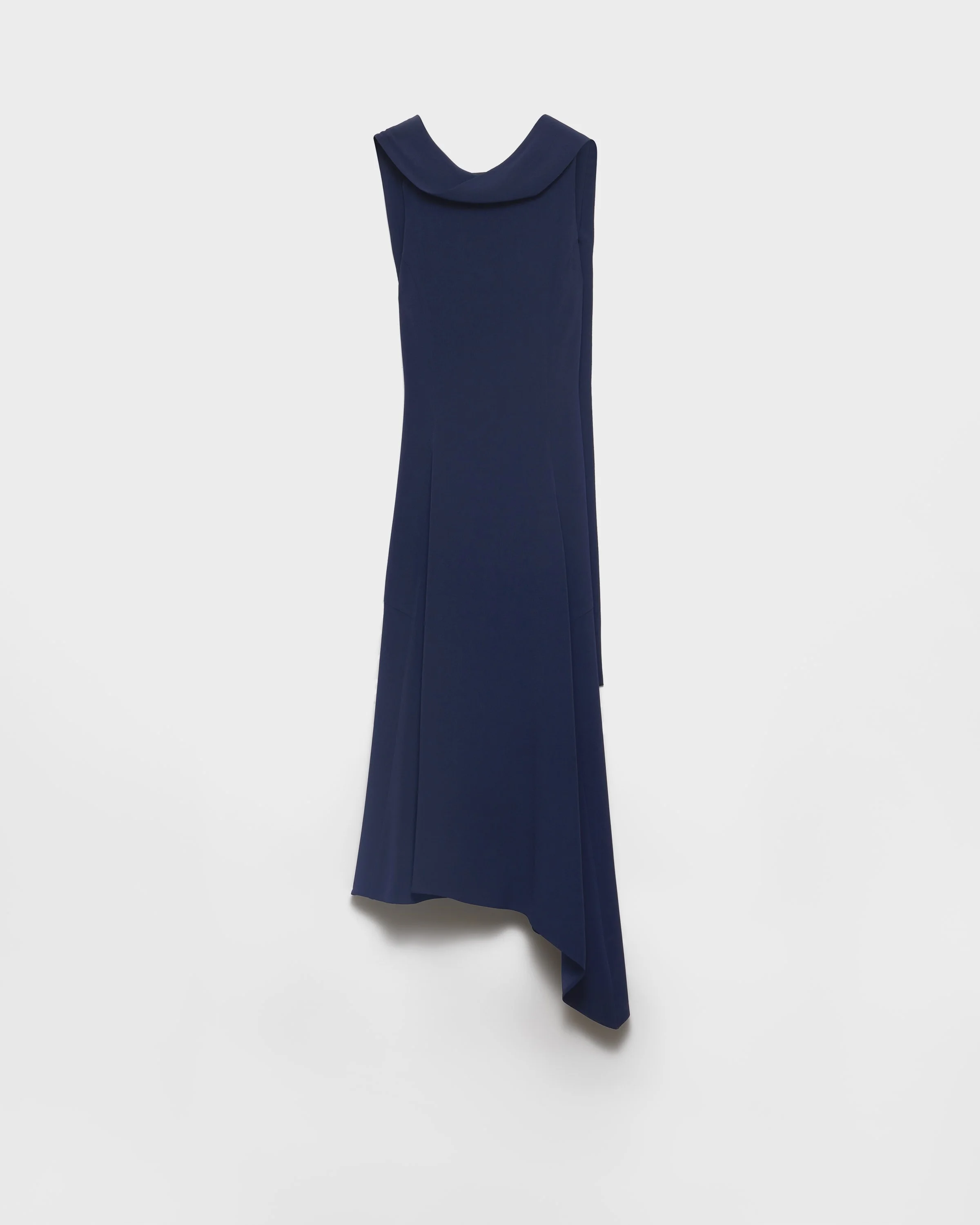Asymmetrical satin crepe dress - 1