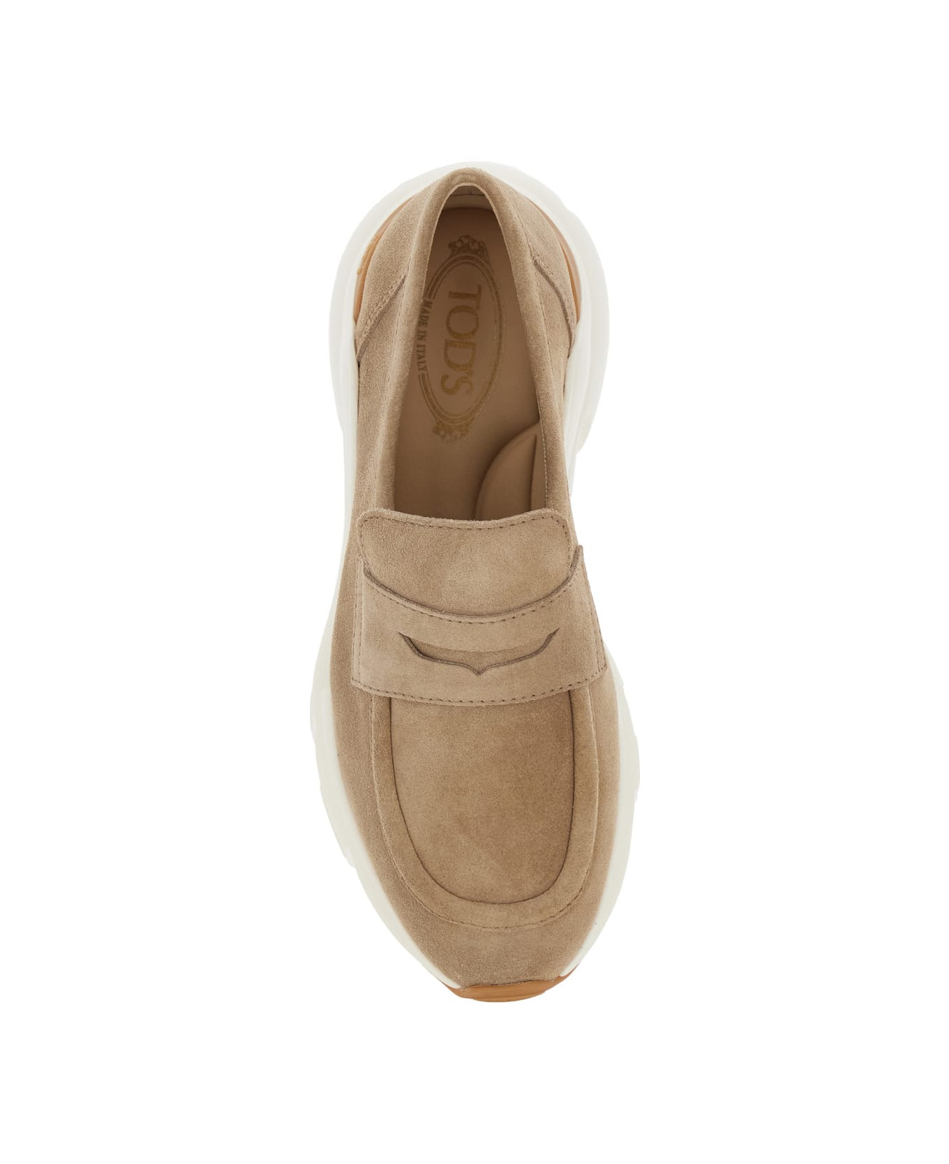 Dove Grey Suede Loafers - 4