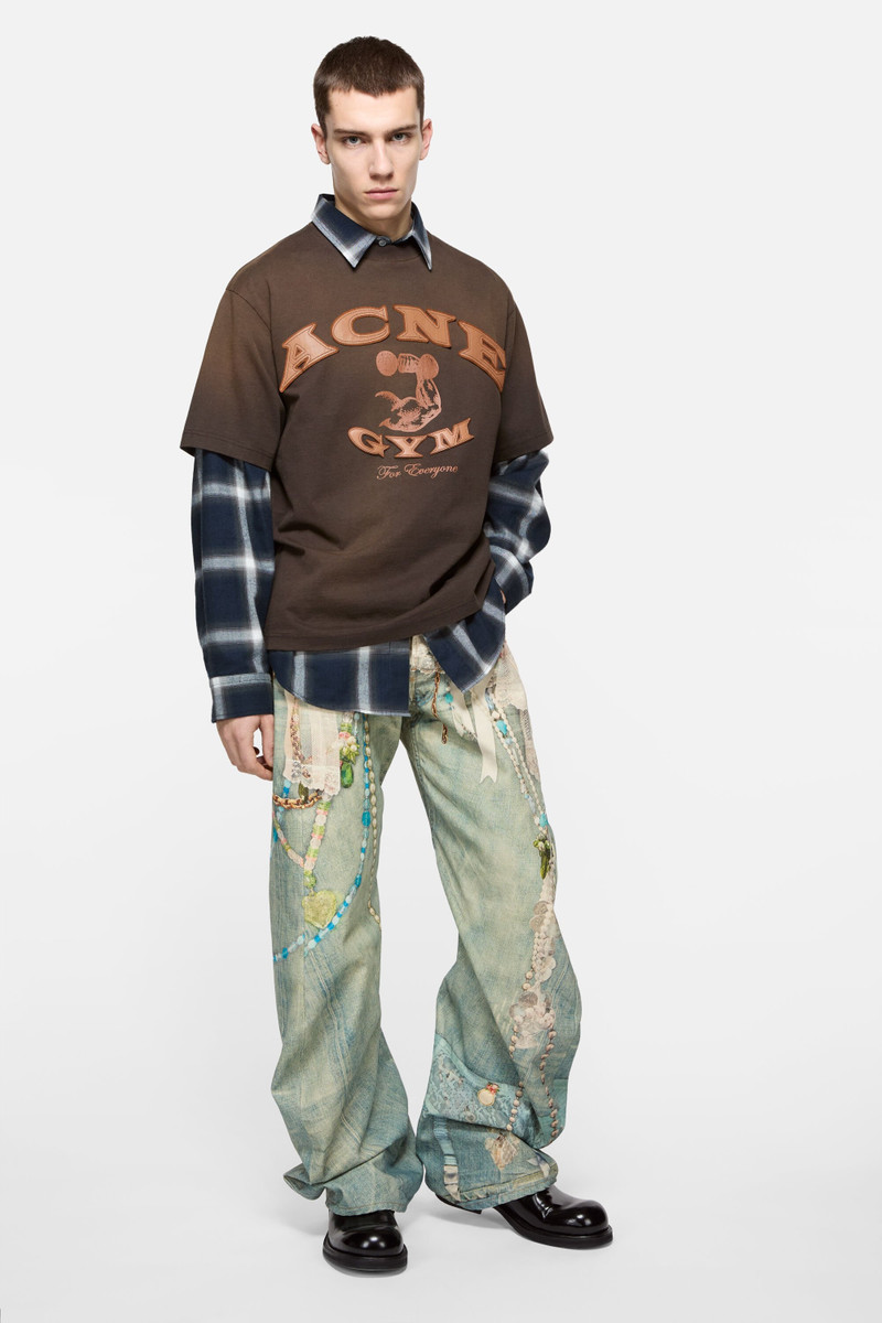 Acne Studios Logo t-shirt - Dark brown outlook